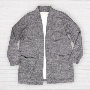 EILEEN FISHER Gray Stretch Knit Cardigan Size M